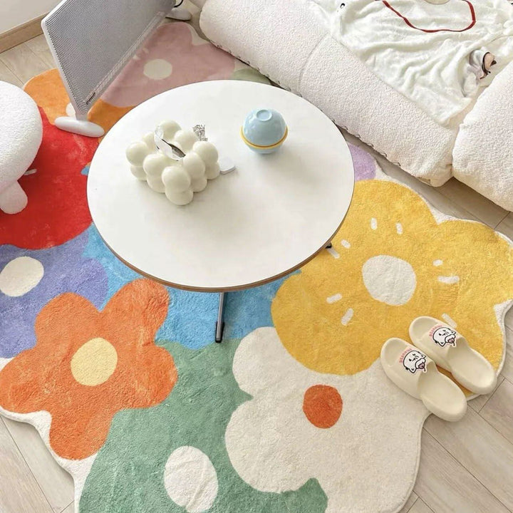 Lisslune | Wildflower Meadow Area Rug with Nature-Inspired Design