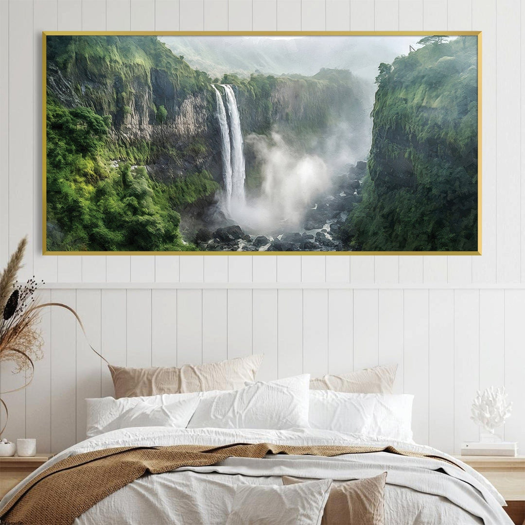 Lisslune | Jungle Waterfalls Canvas