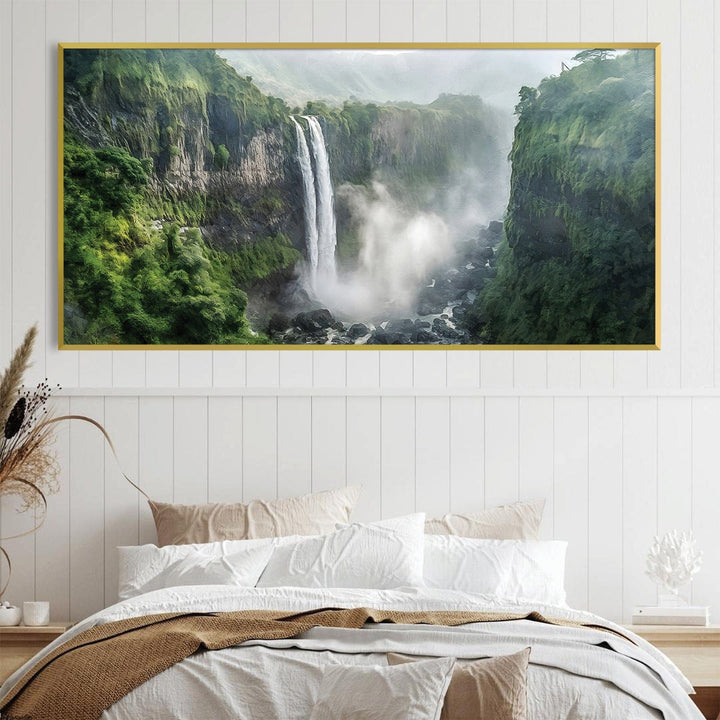 Lisslune | Jungle Waterfalls Canvas