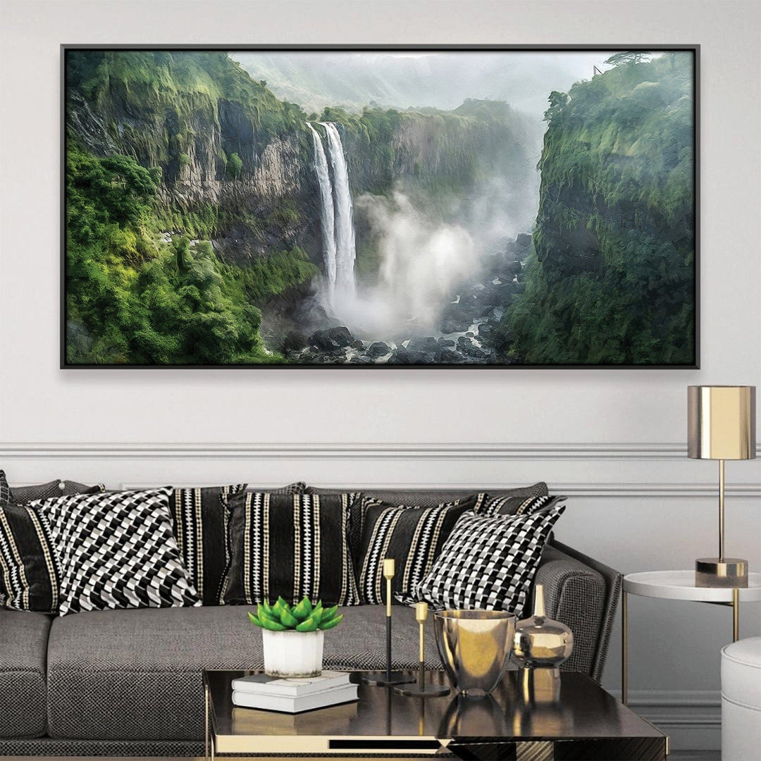 Lisslune | Jungle Waterfalls Canvas
