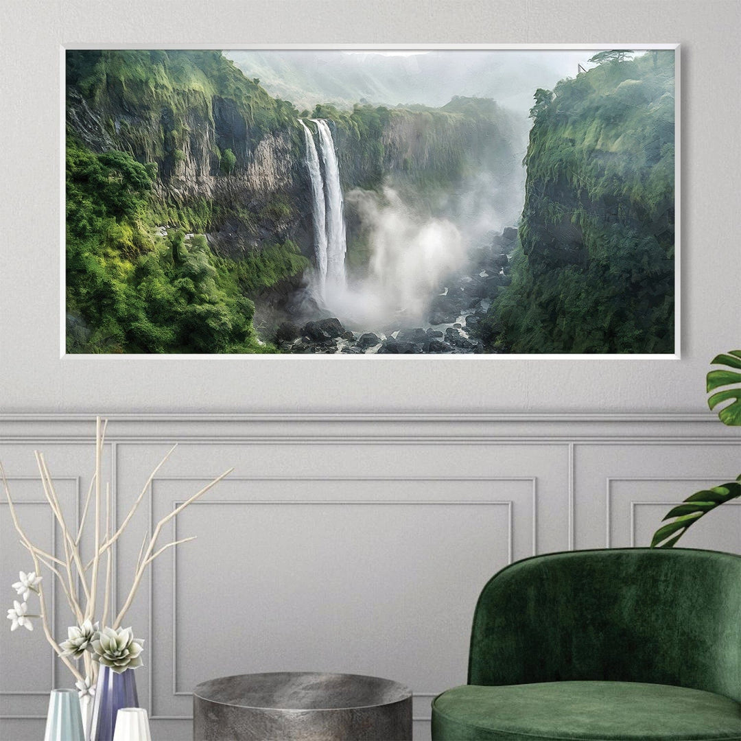 Lisslune | Jungle Waterfalls Canvas