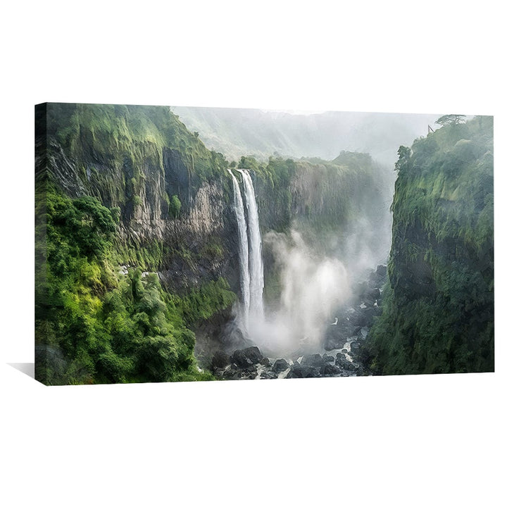 Lisslune | Jungle Waterfalls Canvas