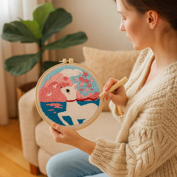 Lisslune | Relaxing embroidery set with various designs