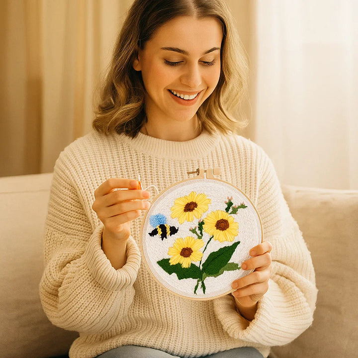 Lisslune | Relaxing embroidery set with various designs