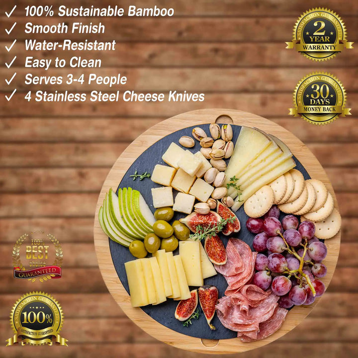 Lisslune | Rotating Charcuterie Board