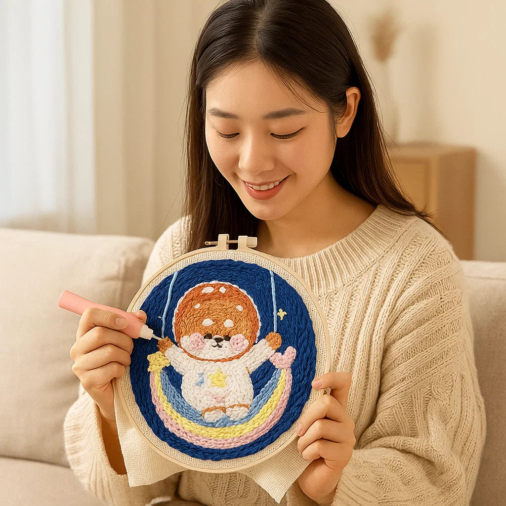 Lisslune | Relaxing embroidery set with various designs