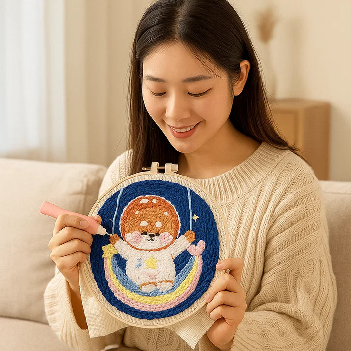 Lisslune | Relaxing embroidery set with various designs