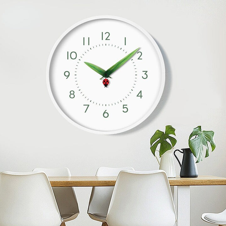 Skorter | Timeless Perch Clock - Unique Bird Wall Clock in Ladybug and ...