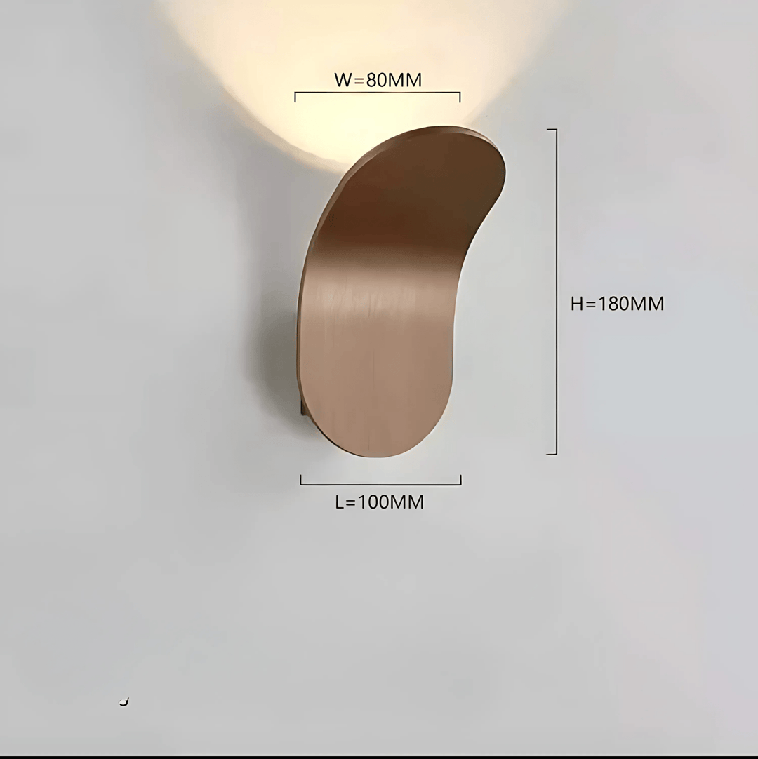 Lisslune | Modern Curved Wall Lamp with LED Light