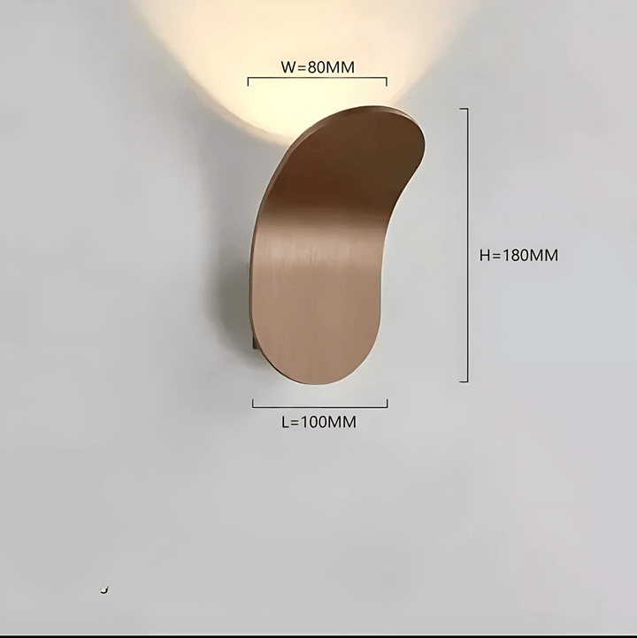 Lisslune | Modern Curved Wall Lamp with LED Light