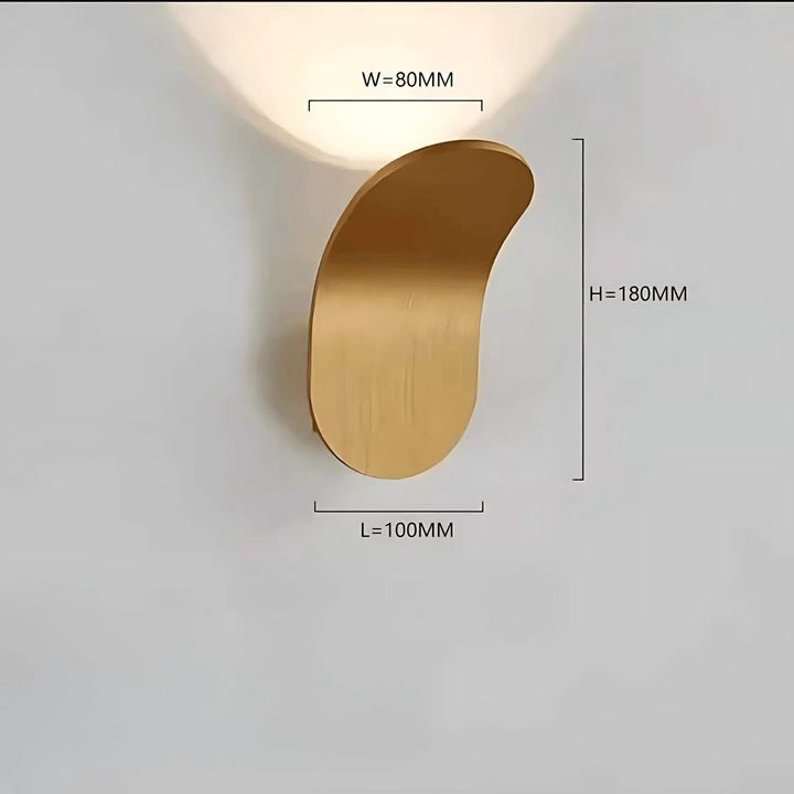 Lisslune | Modern Curved Wall Lamp with LED Light