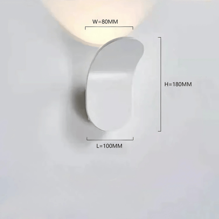 Lisslune | Modern Curved Wall Lamp with LED Light