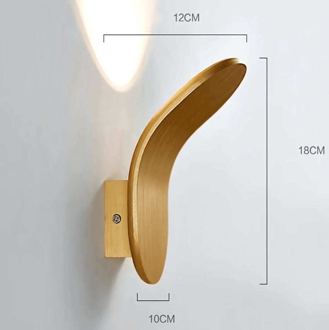 Lisslune | Modern Curved Wall Lamp with LED Light