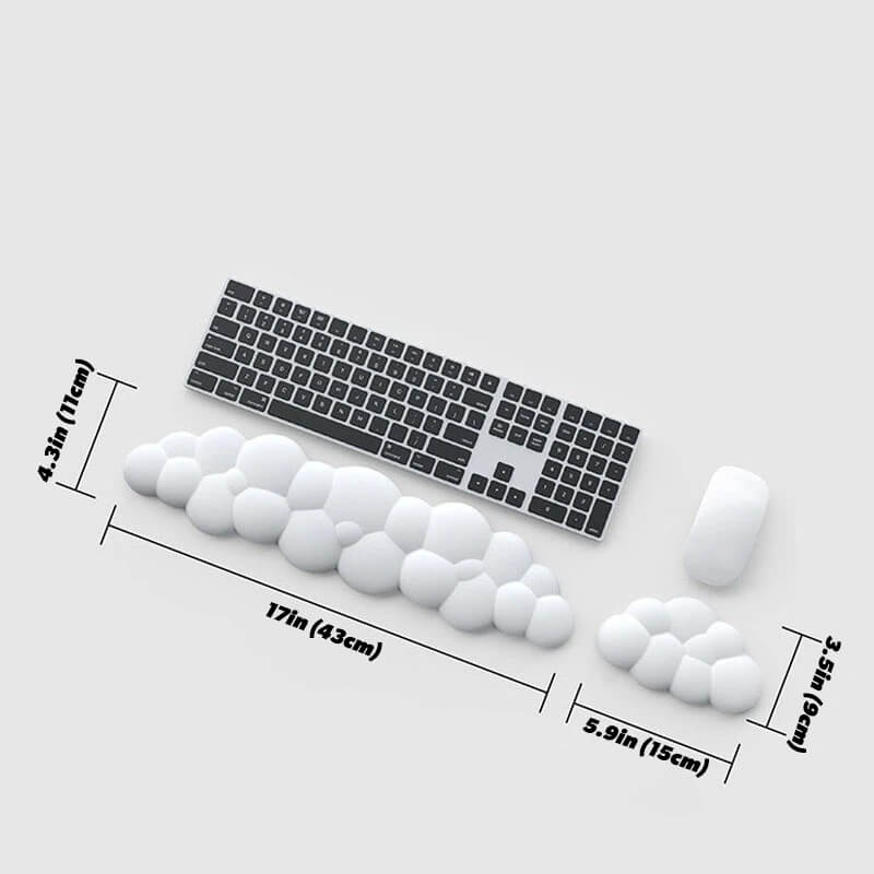 Lisslune | Cloud-shaped Keyboard & Mouse Wrist Rest
