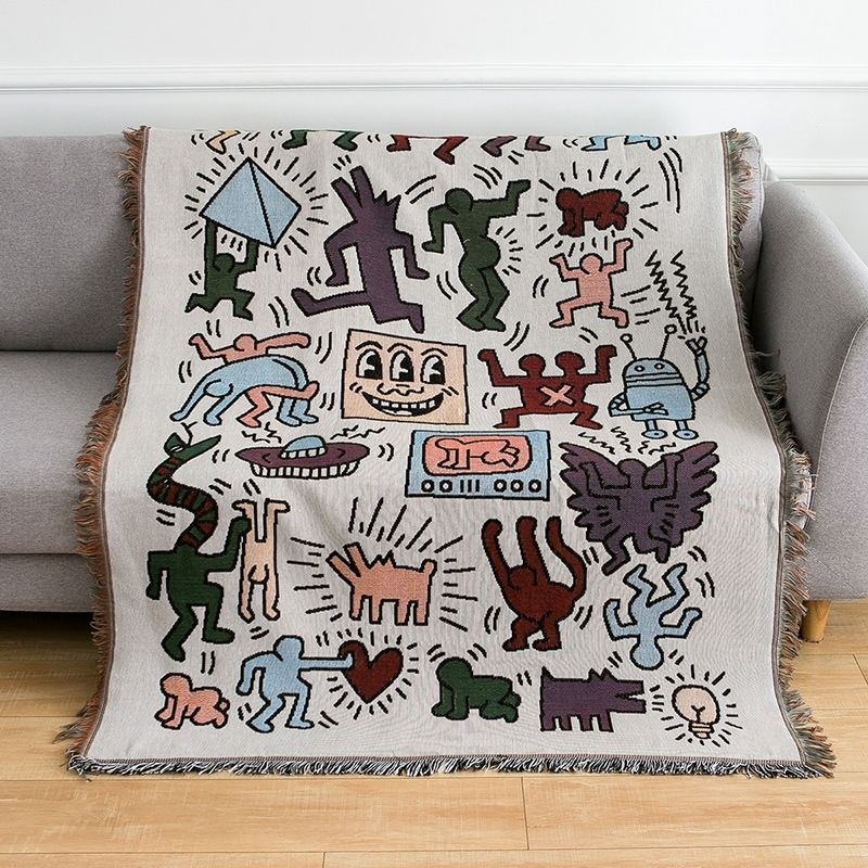 Lisslune | Keith Haring Jigsaw Throw Blanket