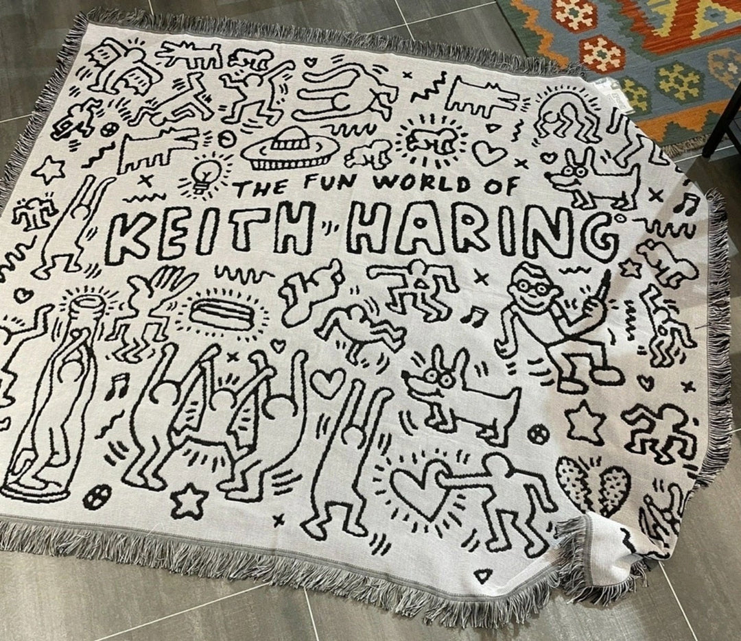 Lisslune | Keith Haring Jigsaw Throw Blanket