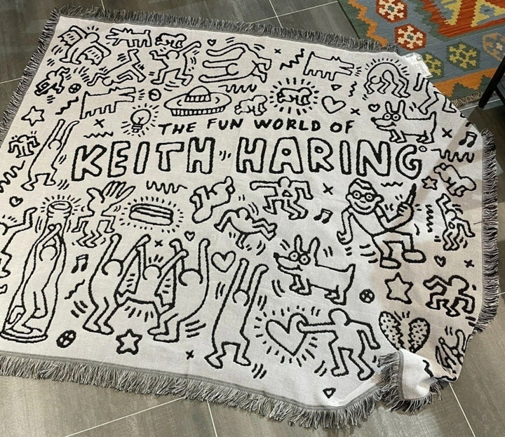 Lisslune | Keith Haring Jigsaw Throw Blanket