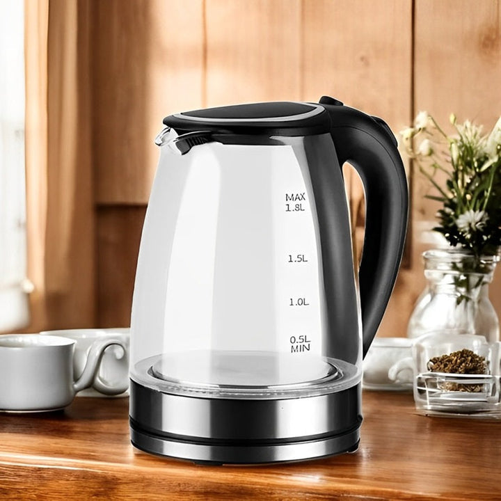 Lisslune | 1.8L Electric Glass Kettle with LED Illumination