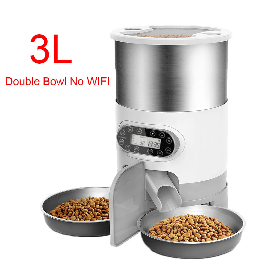 Lisslune | 2-Way Splitter Automatic Smart Pet Feeding Station