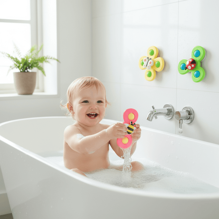 Lisslune | Kiddova – Colorful Bath Fidget Spinner with Cute Insect Design