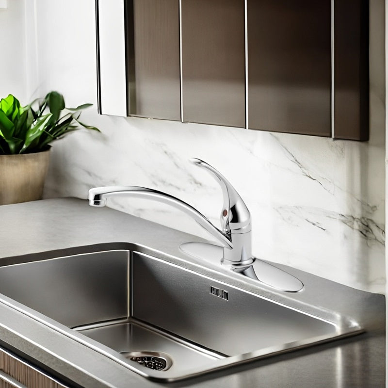 Lisslune | Single-Handle Kitchen Faucet with 360-Degree Swivel