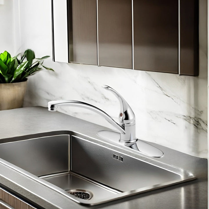 Lisslune | Single-Handle Kitchen Faucet with 360-Degree Swivel