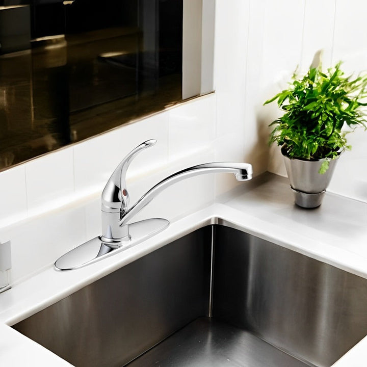 Lisslune | Single-Handle Kitchen Faucet with 360-Degree Swivel