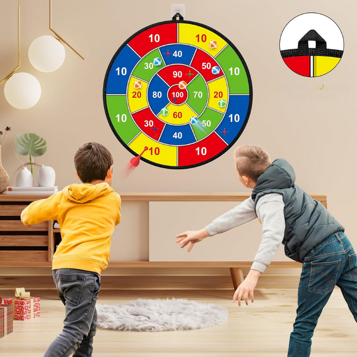Lisslune | Double-Sided Kids Dart – Large Safe Dartboard for Indoors & Outdoors