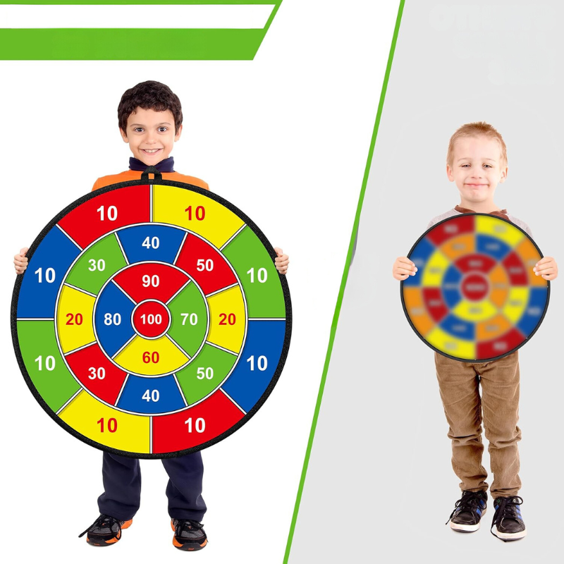 Lisslune | Double-Sided Kids Dart – Large Safe Dartboard for Indoors & Outdoors