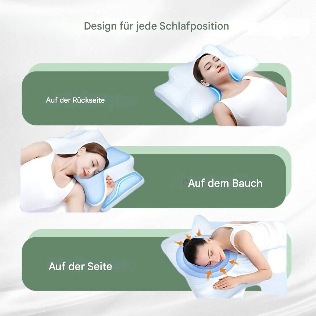 Lisslune | RelaxNeck Ergonomic Memory Foam Pillow – Support for Neck and Back