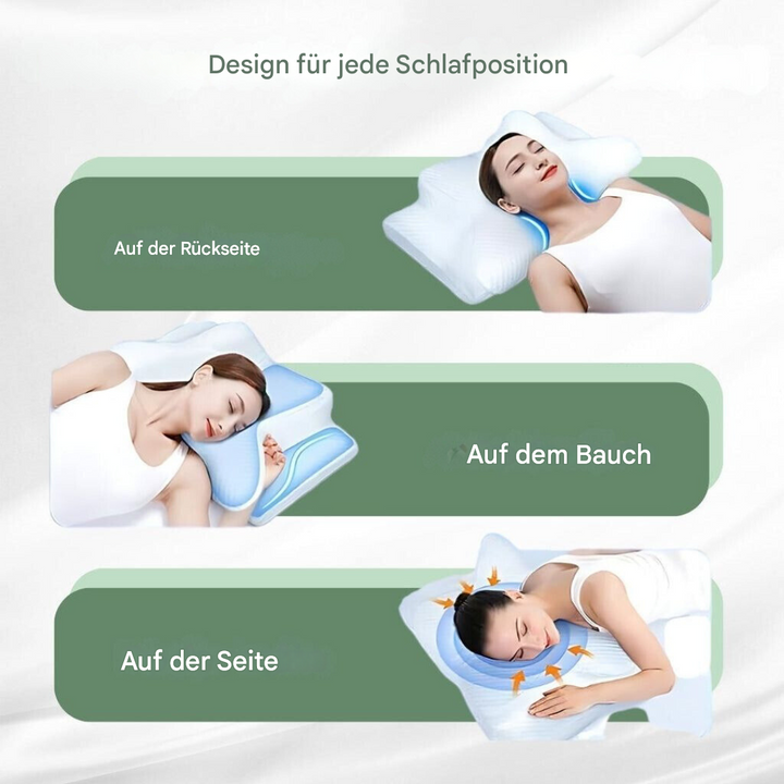 Lisslune | RelaxNeck Ergonomic Memory Foam Pillow – Support for Neck and Back