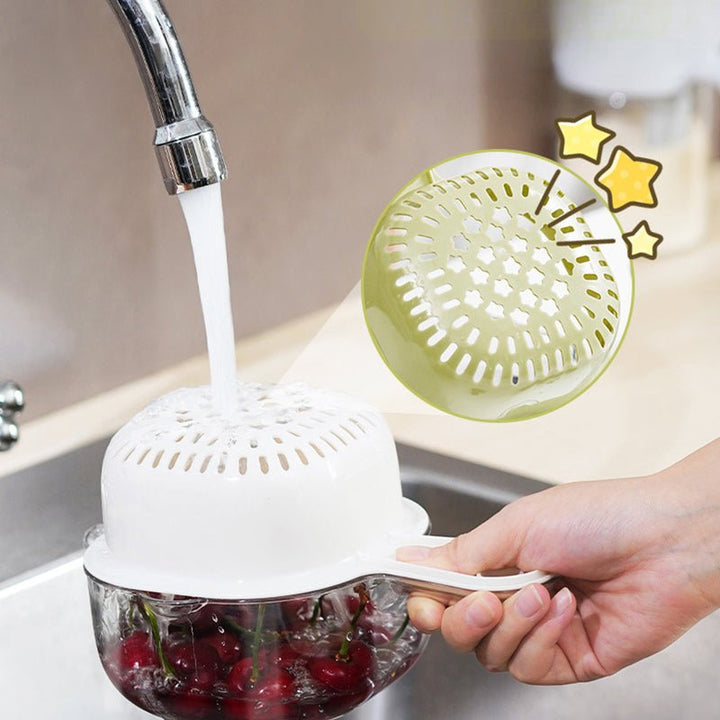 Lisslune | KitchenSeed – 2-Layer Drain Basket for Easy Washing & Water Separation