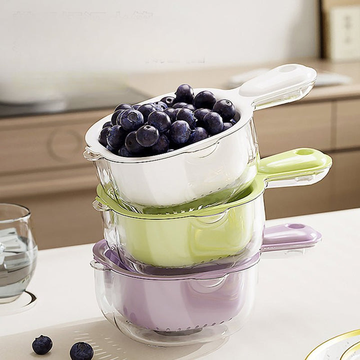 Lisslune | KitchenSeed – 2-Layer Drain Basket for Easy Washing & Water Separation