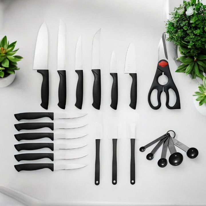 Lisslune | 22-Piece Premium Knife Set with Block