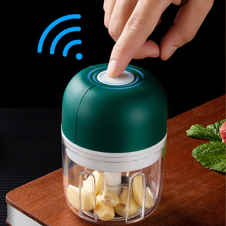 Lisslune | ChopEase Electric Garlic Press – USB Rechargeable – Compact & Powerful – 250ml