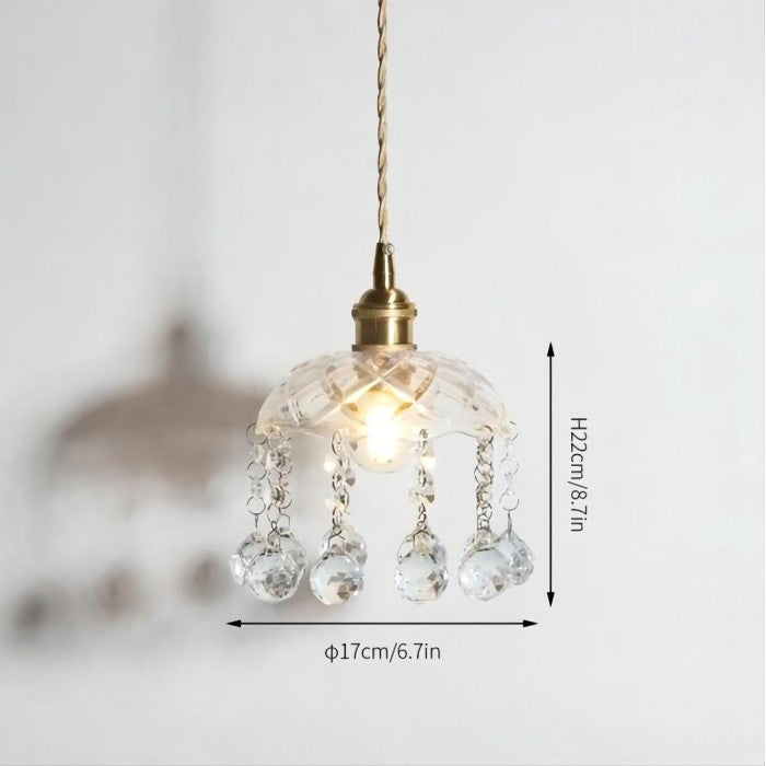 Lisslune | CrystalAura - Retro-inspired pendant light
