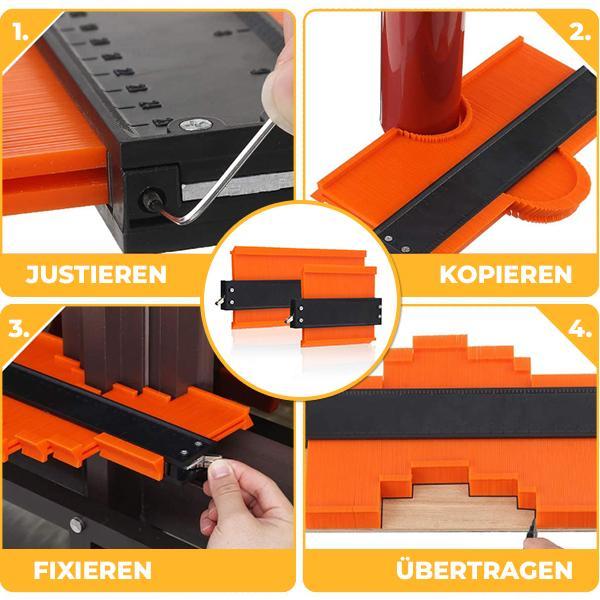Lisslune | Contour gauge contour duplication gauge with lock