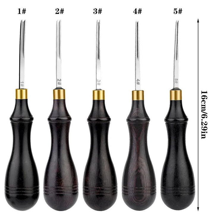 Lisslune | Precision Edge Beveling Tool Set for Leather Craft - Ergonomic Design for Perfect Finish