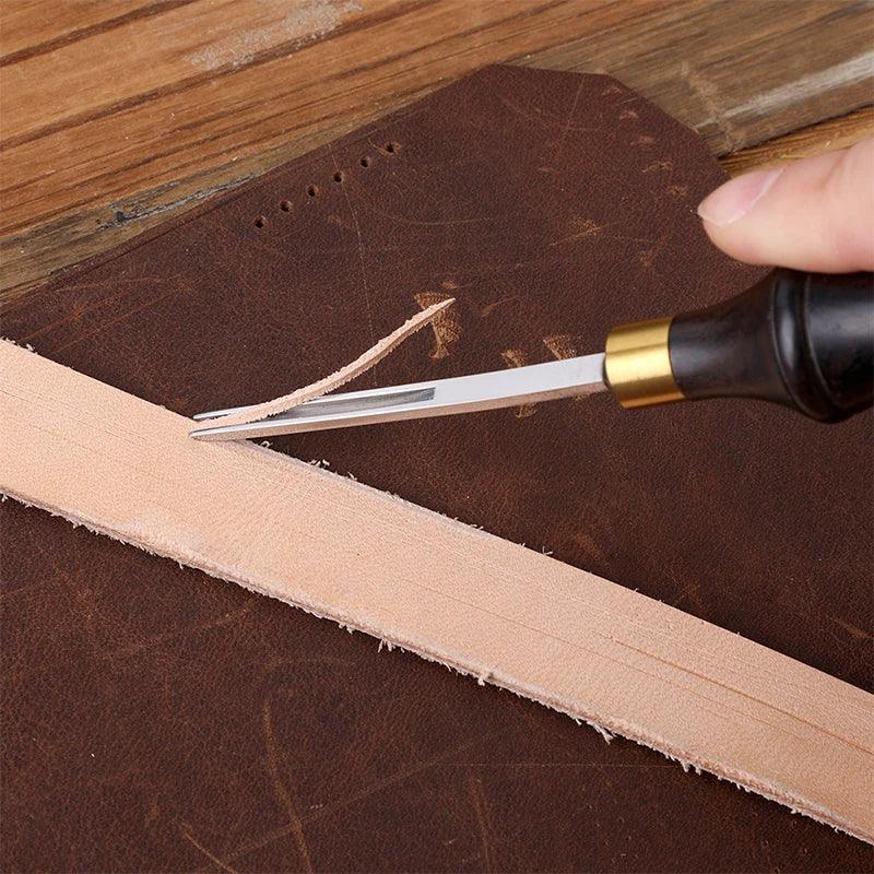 Lisslune | Precision Edge Beveling Tool Set for Leather Craft - Ergonomic Design for Perfect Finish