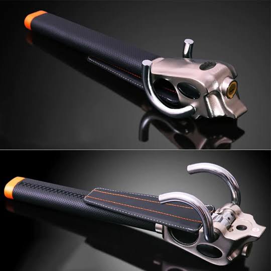 Lisslune | Adjustable Steering Wheel Lock with Triple Locking – Strong Theft Prevention