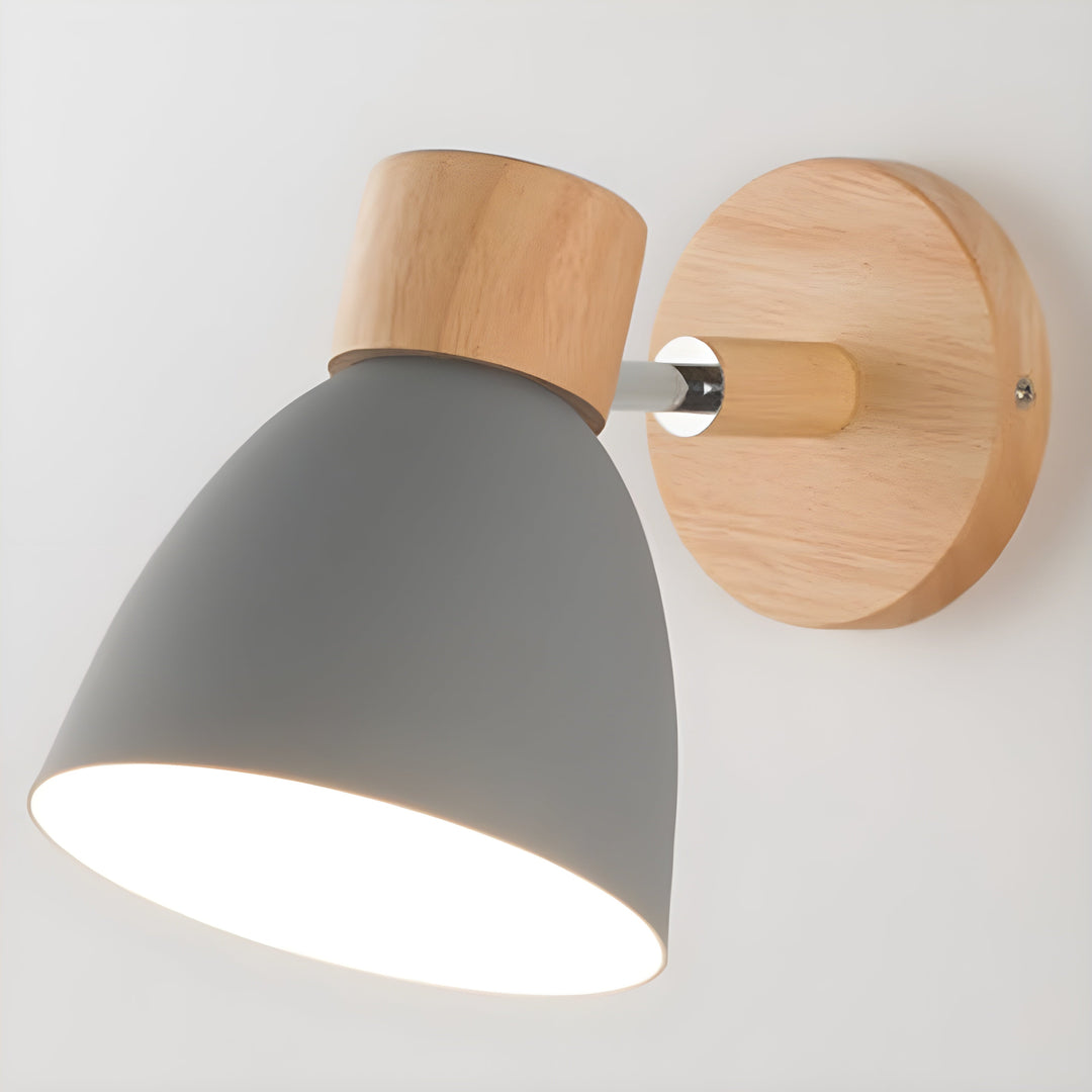 Lisslune | Wood Nordic Wall Lamp with Switch for the Bedroom