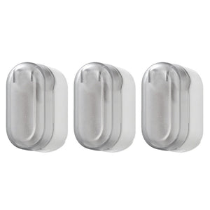 Lisslune | Wall-mounted toothbrush holder with hygiene cover 3 pieces