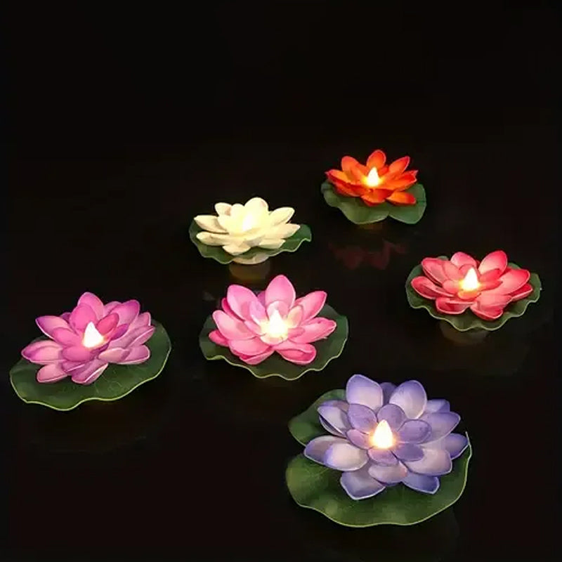 Lisslune | Lotus-shaped solar fountain pond decoration