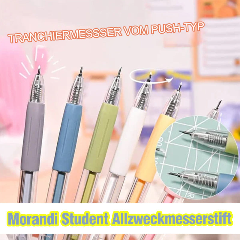 Lisslune | Morandi Cartoon Pattern Student Multipurpose Knife Pen