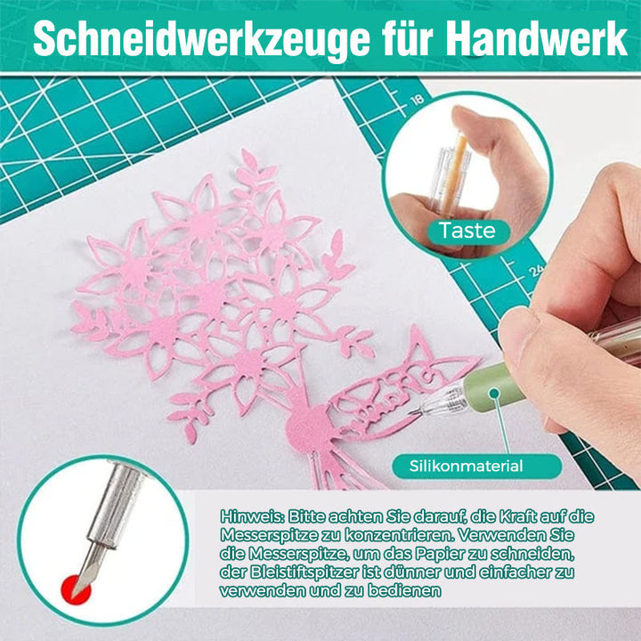 Lisslune | Morandi Cartoon Pattern Student Multipurpose Knife Pen