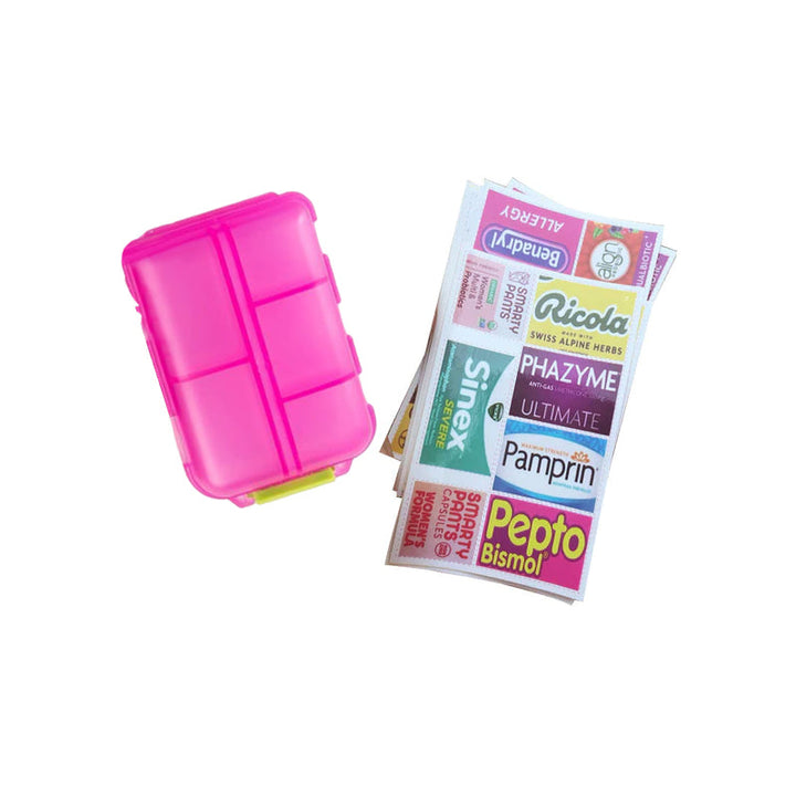 Lisslune | Portable Pill Organizer with Labels