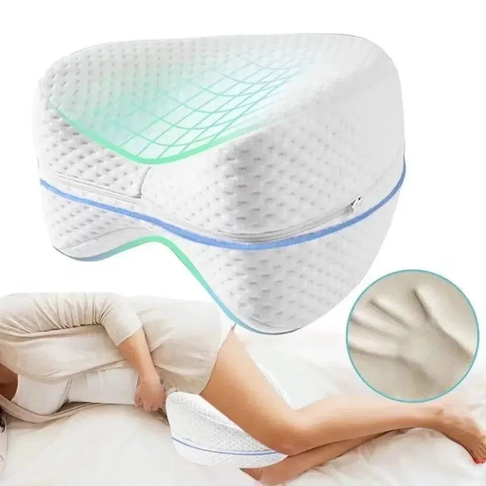Lisslune | Orthopedic Knee Pillow for Side Sleepers – Ergonomic Leg Pillow with Memory Foam for Better Sleep