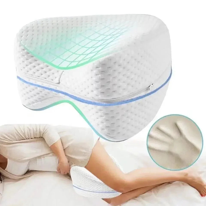 Lisslune | Orthopedic Knee Pillow for Side Sleepers – Ergonomic Leg Pillow with Memory Foam for Better Sleep