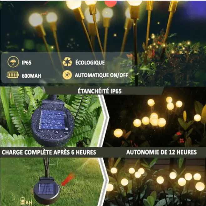 Lisslune | The Magic of the Solar Lamp with Firefly Effect