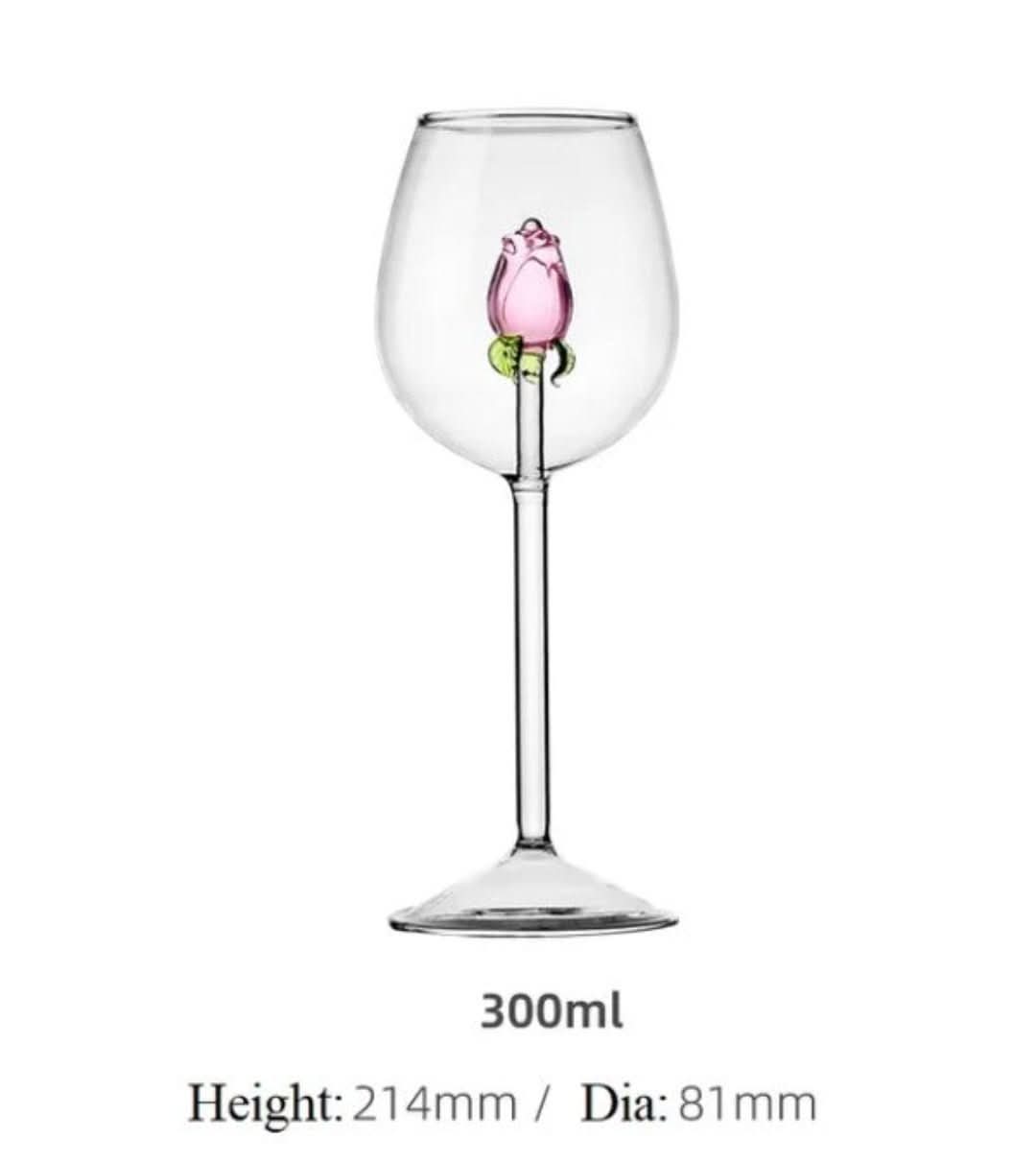 Lisslune | La Vie En Rose | Champagne Glass - Handmade